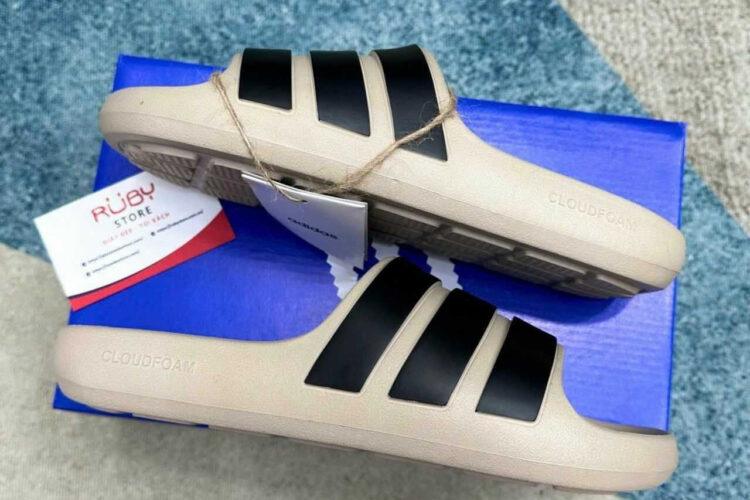 Dép Adidas Adilette Flow Clay Brown Black Nâu Đen