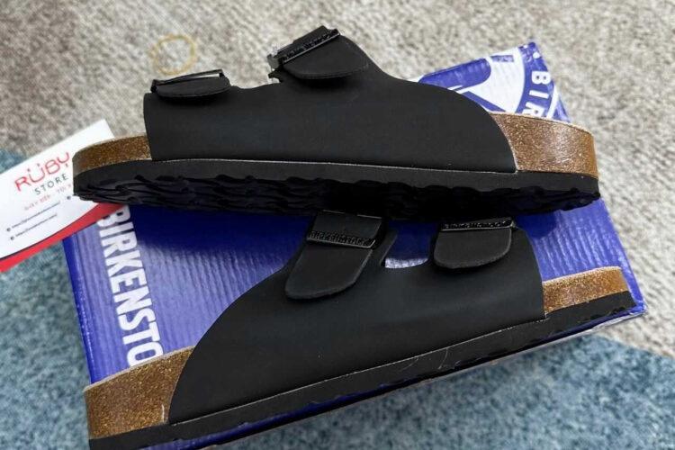 Dép Birkenstock Arizona Birko-Flor Black Màu đen mờ
