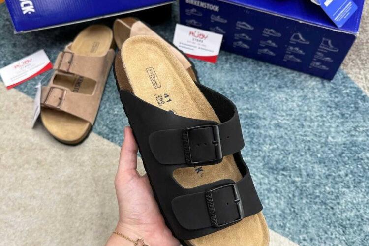Dép Birkenstock Arizona Birko-Flor Black Màu đen mờ