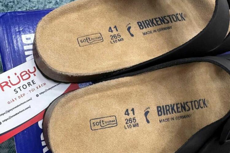 Dép Birkenstock Arizona Birko-Flor Black Màu đen mờ