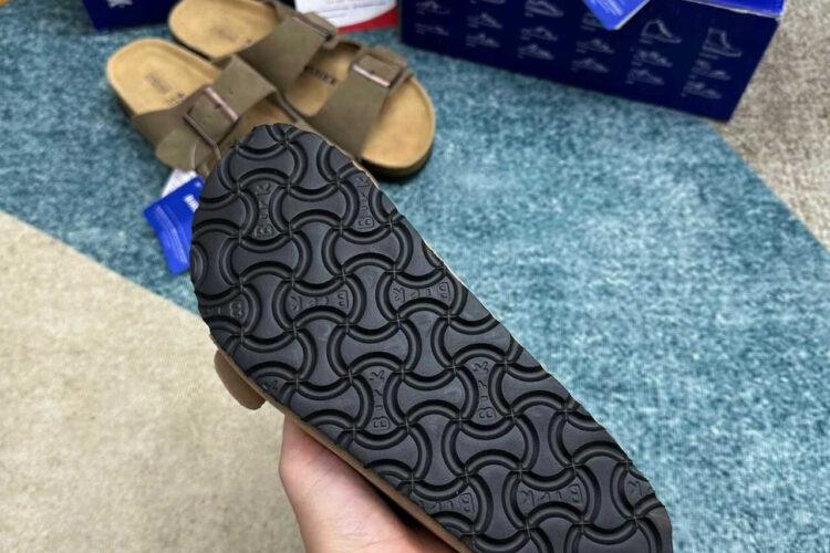 Dép Birkenstock Arizona Soft Footbed Suede Sandcastle