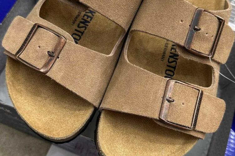 Dép Birkenstock Arizona Soft Footbed Suede Sandcastle