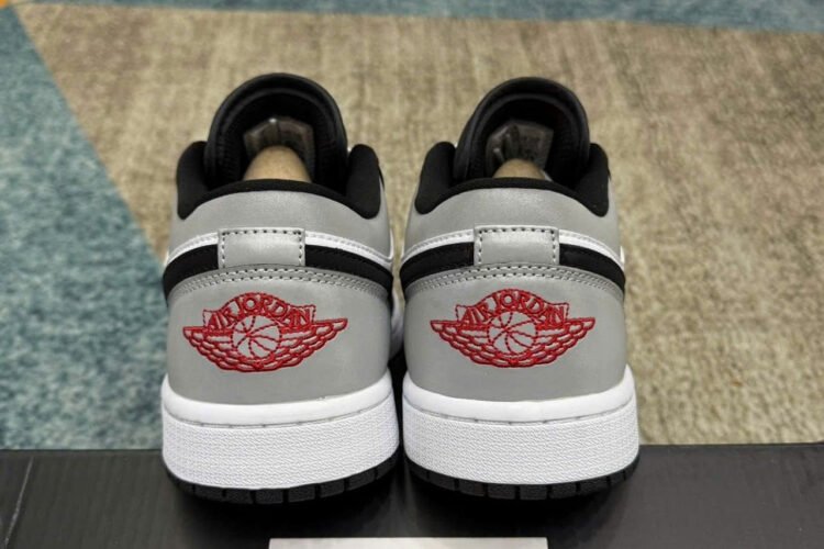 Giày Air Jordan 1 Low Black Matte Silver đen trắng bạc