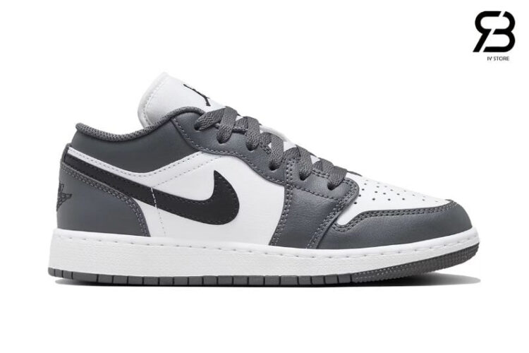 Giày Air Jordan 1 Low Iron Grey Xám Trắng