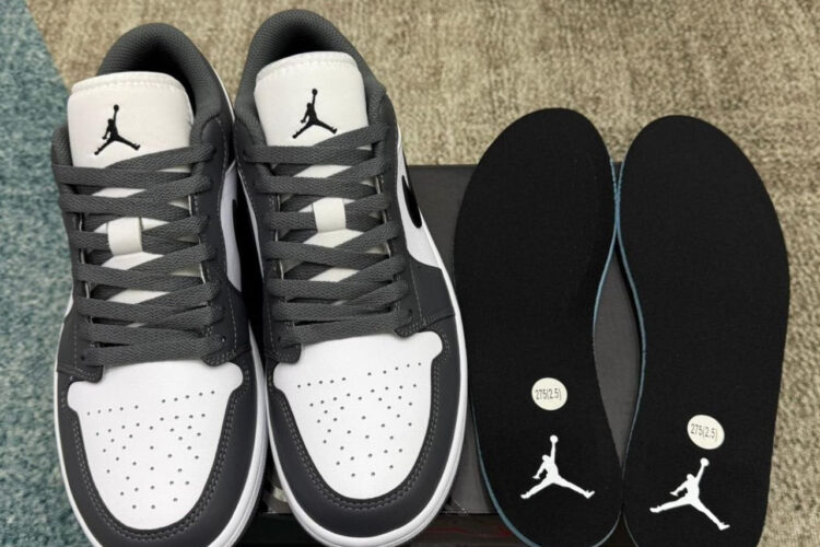 Giày Air Jordan 1 Low Iron Grey Xám Trắng