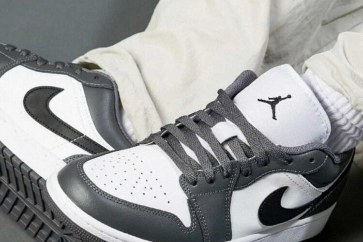 Giày Air Jordan 1 Low Iron Grey Xám Trắng
