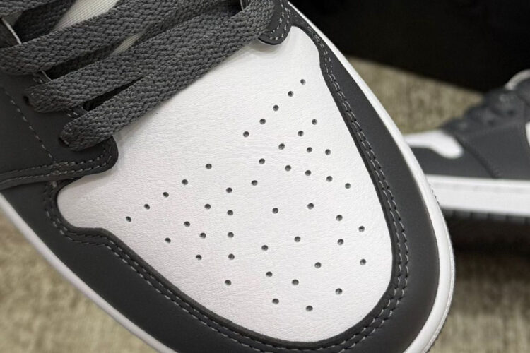 Giày Air Jordan 1 Low Iron Grey Xám Trắng