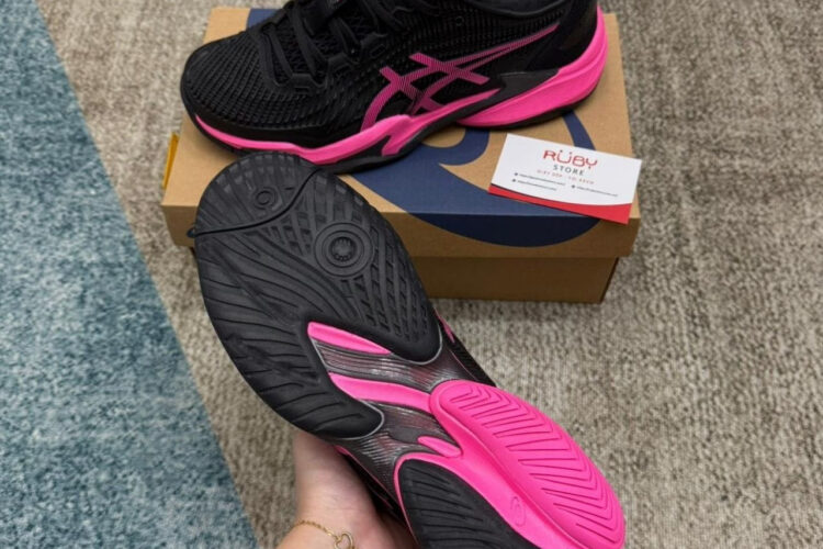 Giày Asics Court FF 3 Black Hot Pink đen hồng