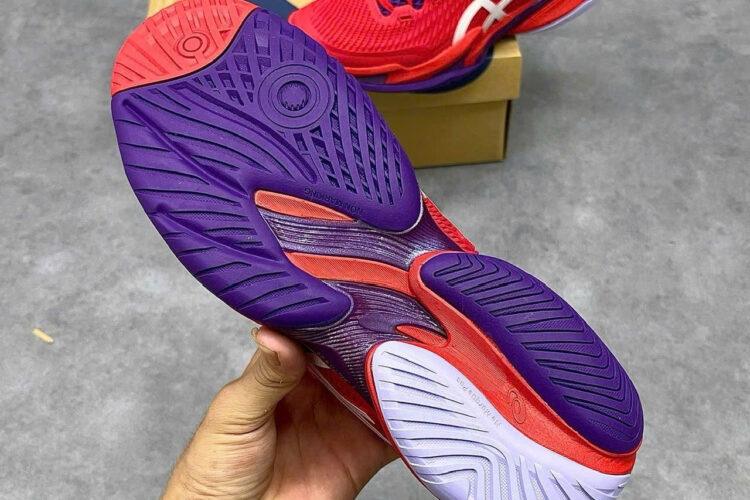 Giày Asics Court FF 3 Novak Classic Red White Purple Tắng đỏ tím