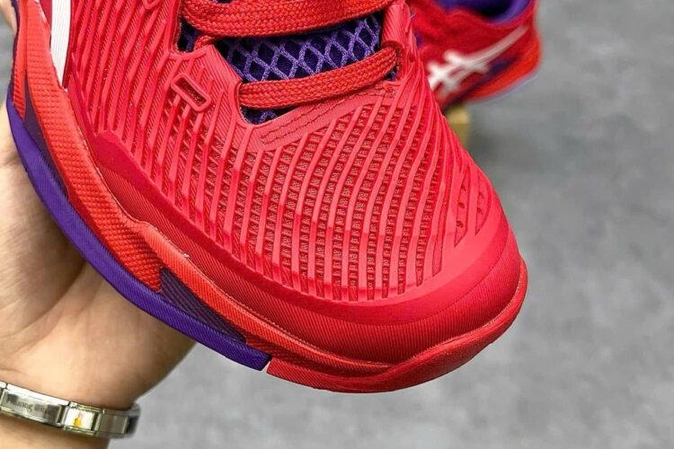 Giày Asics Court FF 3 Novak Classic Red White Purple Tắng đỏ tím