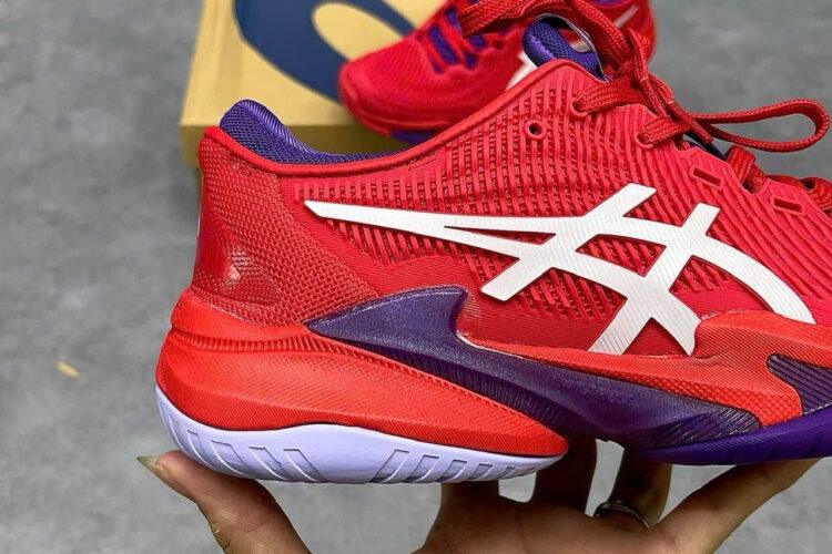 Giày Asics Court FF 3 Novak Classic Red White Purple Tắng đỏ tím