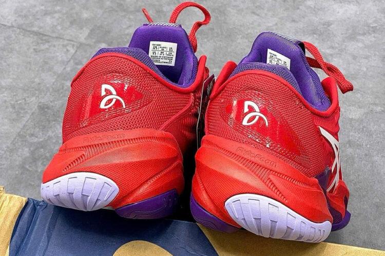Giày Asics Court FF 3 Novak Classic Red White Purple Tắng đỏ tím