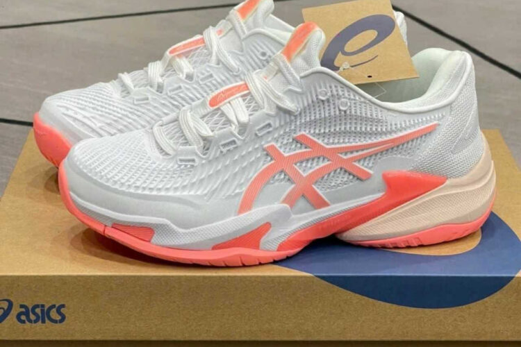 Giày Asics Court FF 3 White Sun Coral Trắng hồng