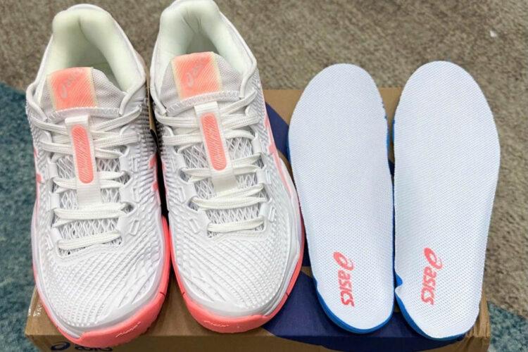 Giày Asics Court FF 3 White Sun Coral Trắng Hồng