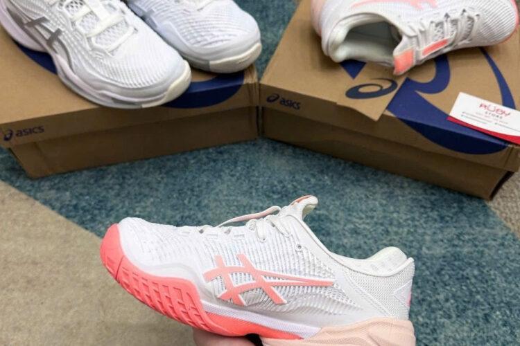 Giày Asics Court FF 3 White Sun Coral Trắng Hồng