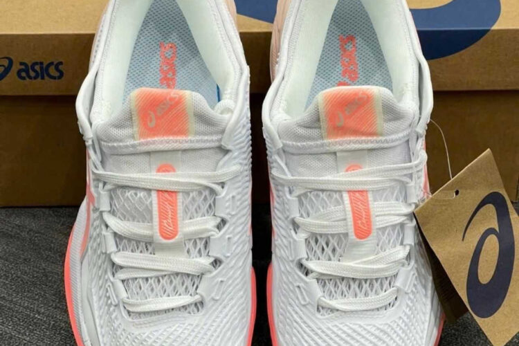 Giày Asics Court FF 3 White Sun Coral Trắng hồng