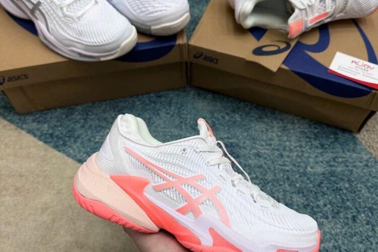 Giày Asics Court FF 3 White Sun Coral Trắng Hồng