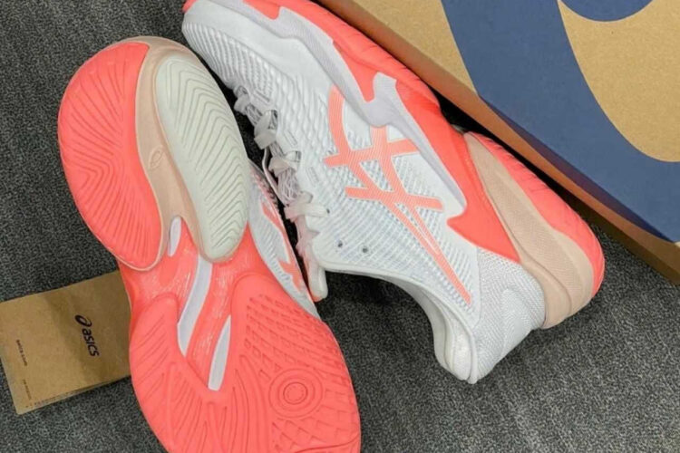 Giày Asics Court FF 3 White Sun Coral Trắng hồng