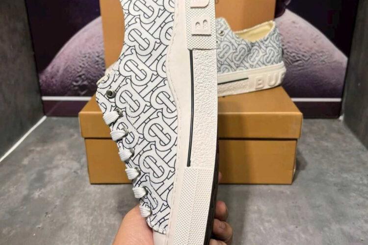 Giày BBR JACK TB CANVAS SNEAKER WHITE BLACK