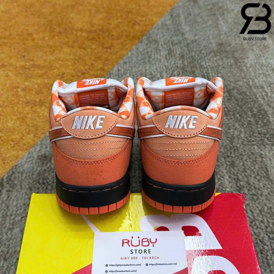 Giày Concepts x SB Dunk Low Orange Lobster Cam Đen