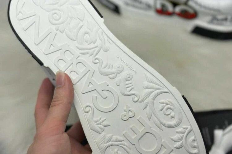 Giày D&G PORTOFINO SNEAKER GRAFFITI WHITE CROWN DG