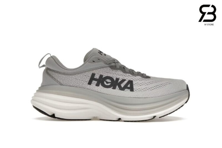 Giày Hoka One One Bondi 8 Sharkskin Harbor Mist Xám Đen
