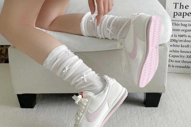 Giày Nike Cortez Valentine Day 2025 màu trắng hồng