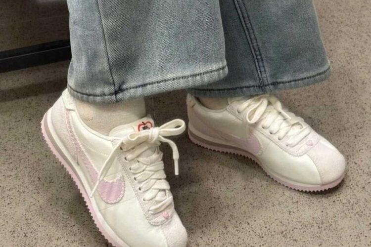 Giày Nike Cortez Valentine Day 2025 màu trắng hồng
