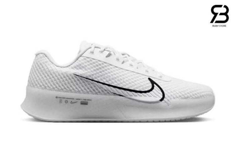 Giày Nike Court Air Zoom Vapor 11 HC White Black Trắng Đen
