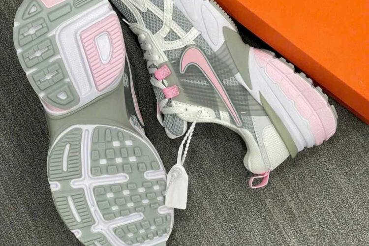 Giày Nike V2K Run Light Pumice Pink Foam Kem Xám Hồng