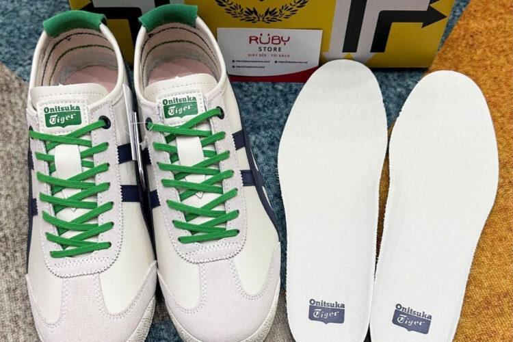 Giày Onitsuka Tiger Mexico 66 SD Birch Peacoat Be Xanh Lá