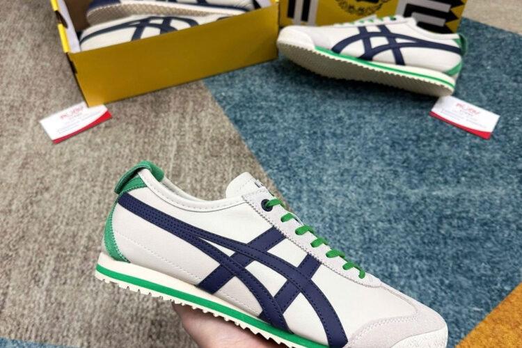 Giày Onitsuka Tiger Mexico 66 SD Birch Peacoat Be Xanh Lá