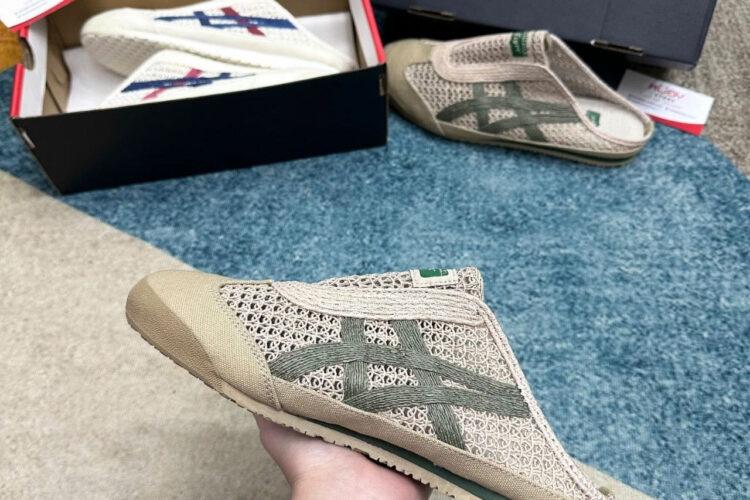 Giày Onitsuka Tiger Mexico 66 Sabot Beige Green Be Xanh