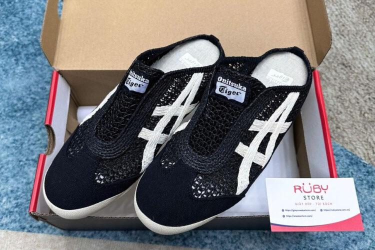 Giày Onitsuka Tiger Mexico 66 Sabot Black Cream đen Kem