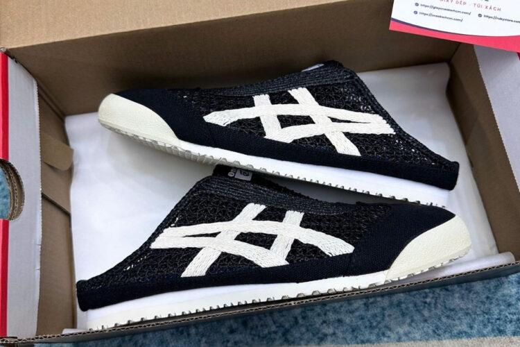 Giày Onitsuka Tiger Mexico 66 Sabot Black Cream đen Kem