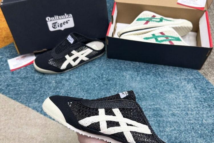 Giày Onitsuka Tiger Mexico 66 Sabot Black Cream đen Kem