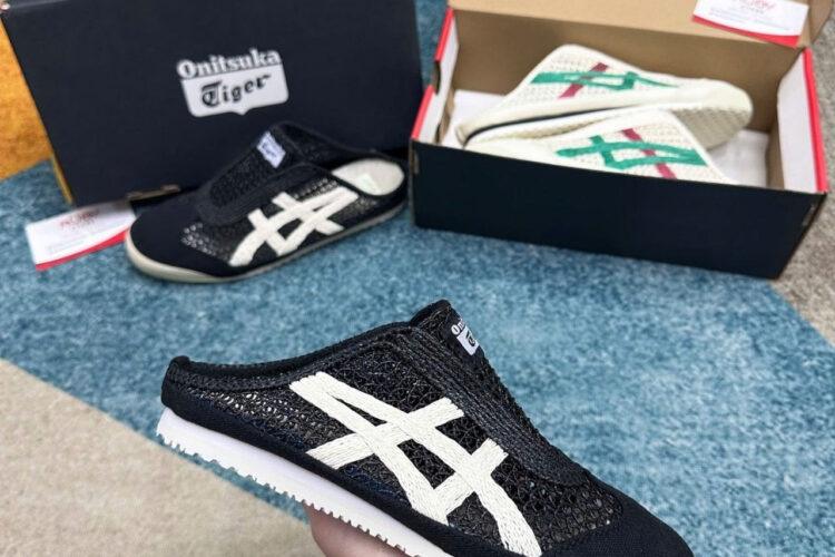 Giày Onitsuka Tiger Mexico 66 Sabot Black Cream đen Kem