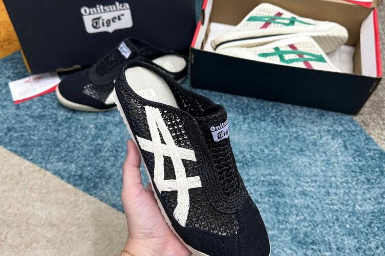Giày Onitsuka Tiger Mexico 66 Sabot Black Cream đen Kem