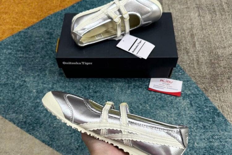 Giày Onitsuka Tiger Mexico 66 TGRS Crystal Silver Cream Bạc Kem