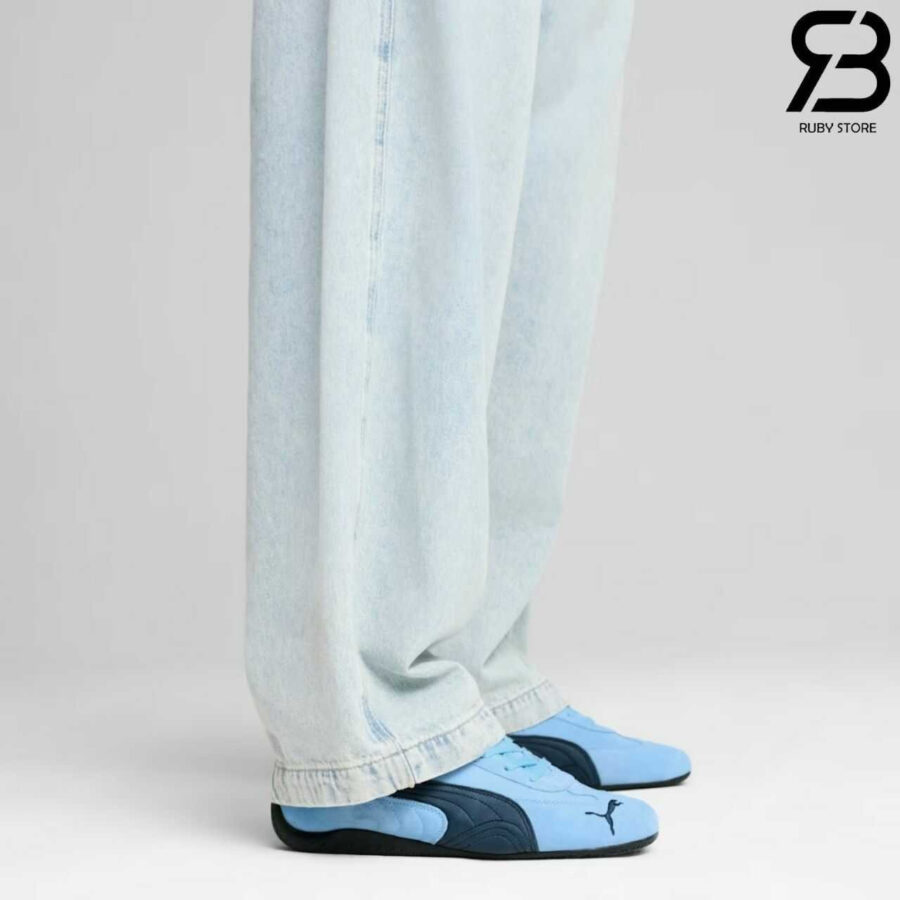 Giày Puma Speedcat Archive Team Light Blue Club Navy Xanh Dương