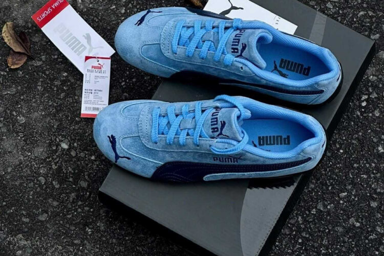 Giày Puma Speedcat Archive Team Light Blue Club Navy Xanh Dương