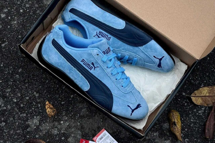 Giày Puma Speedcat Archive Team Light Blue Club Navy Xanh Dương