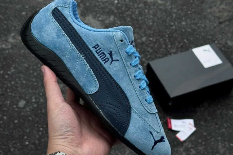 Giày Puma Speedcat Archive Team Light Blue Club Navy Xanh Dương