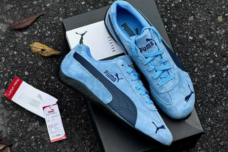 Giày Puma Speedcat Archive Team Light Blue Club Navy Xanh Dương