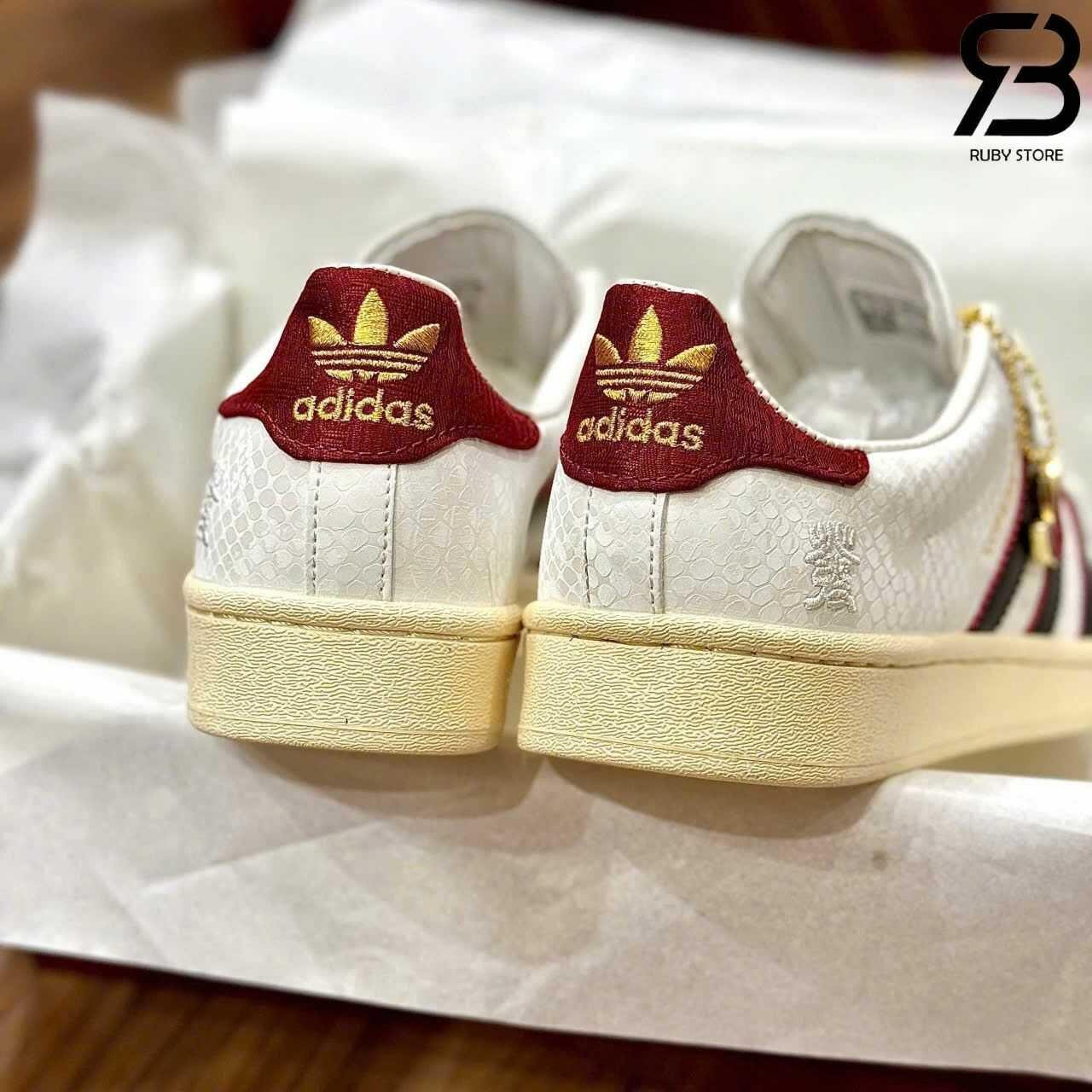 Giày adidas Superstar II Year of the Snake White Red Trắng Đỏ