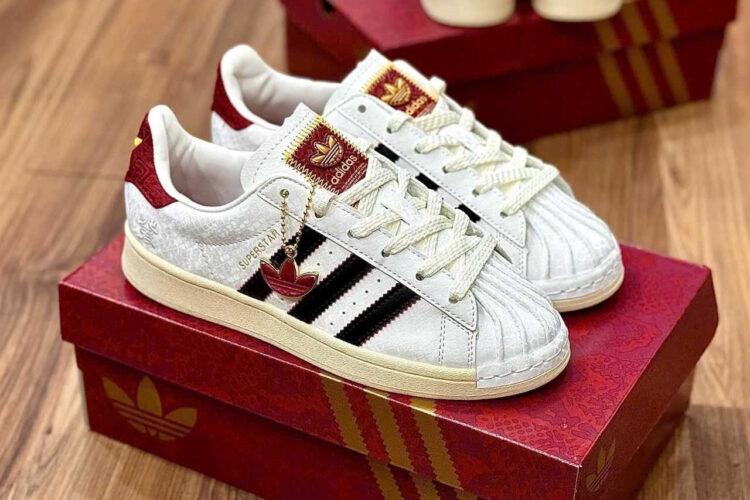 Giày adidas Superstar II Year of the Snake White Red Trắng Đỏ