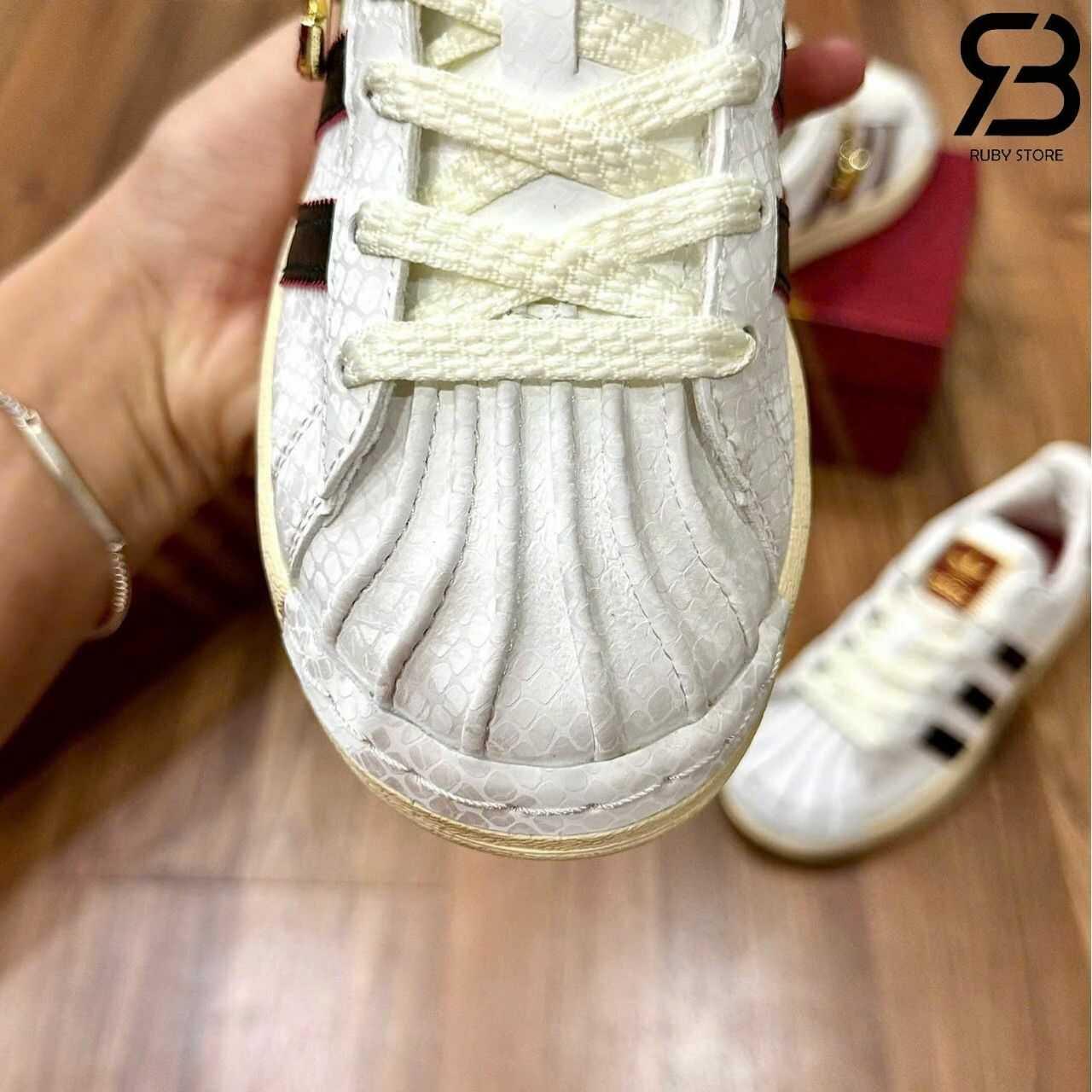 Giày adidas Superstar II Year of the Snake White Red Trắng Đỏ