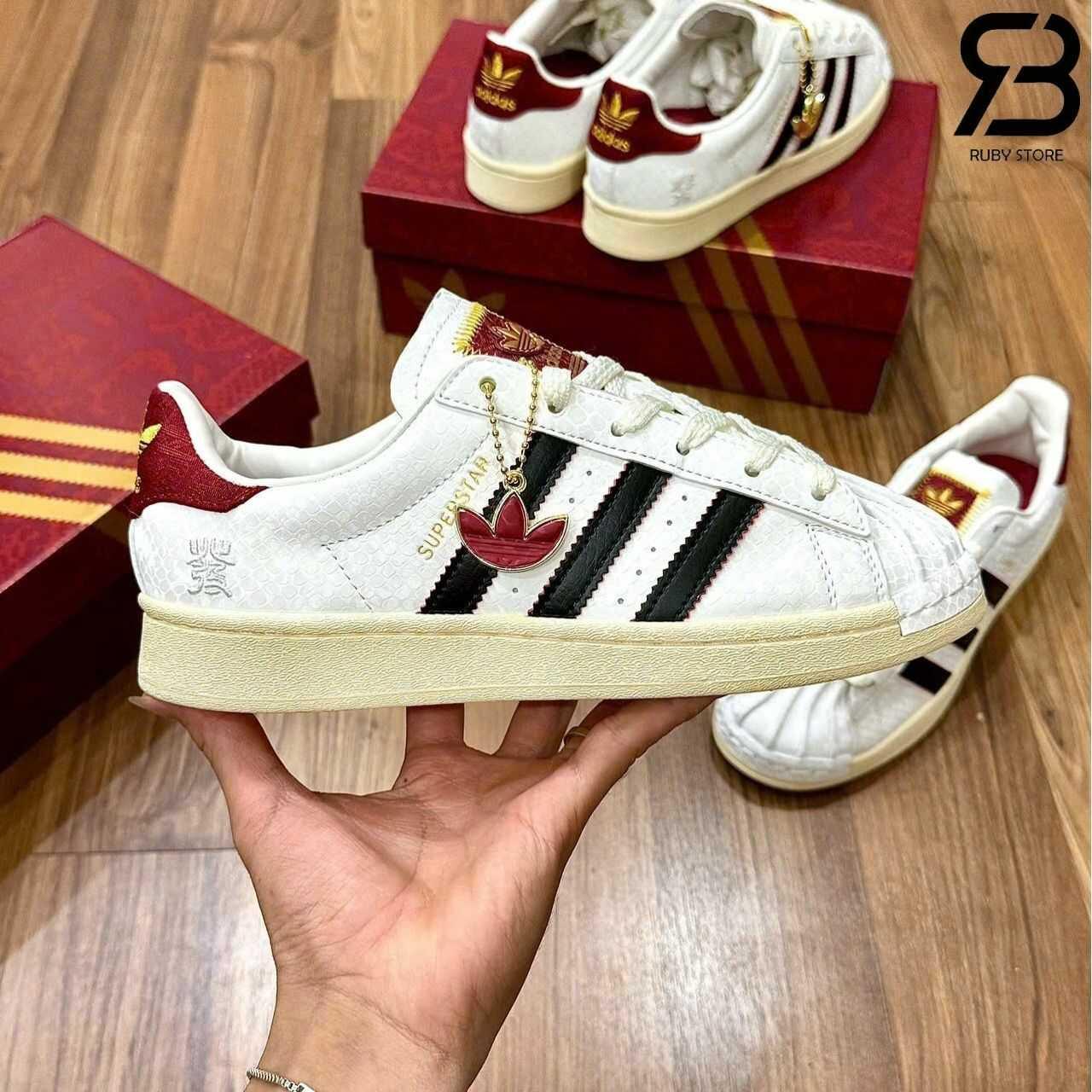 Giày adidas Superstar II Year of the Snake White Red Trắng Đỏ