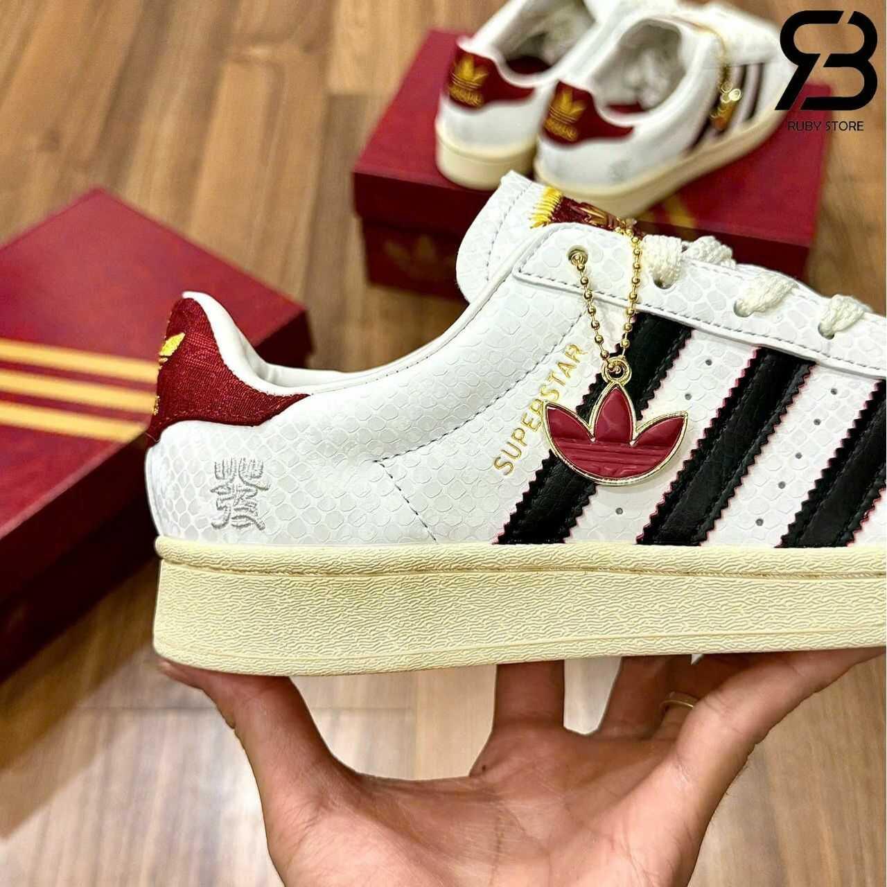 Giày adidas Superstar II Year of the Snake White Red Trắng Đỏ