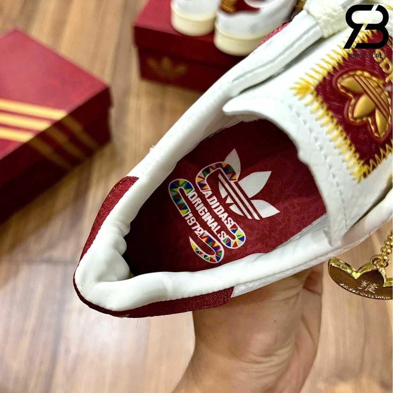Giày adidas Superstar II Year of the Snake White Red Trắng Đỏ